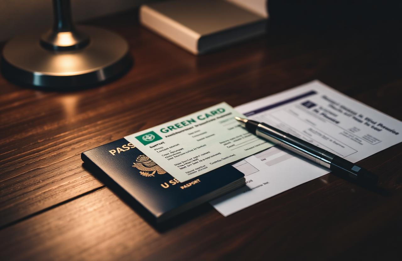 Green card and U.S. passport