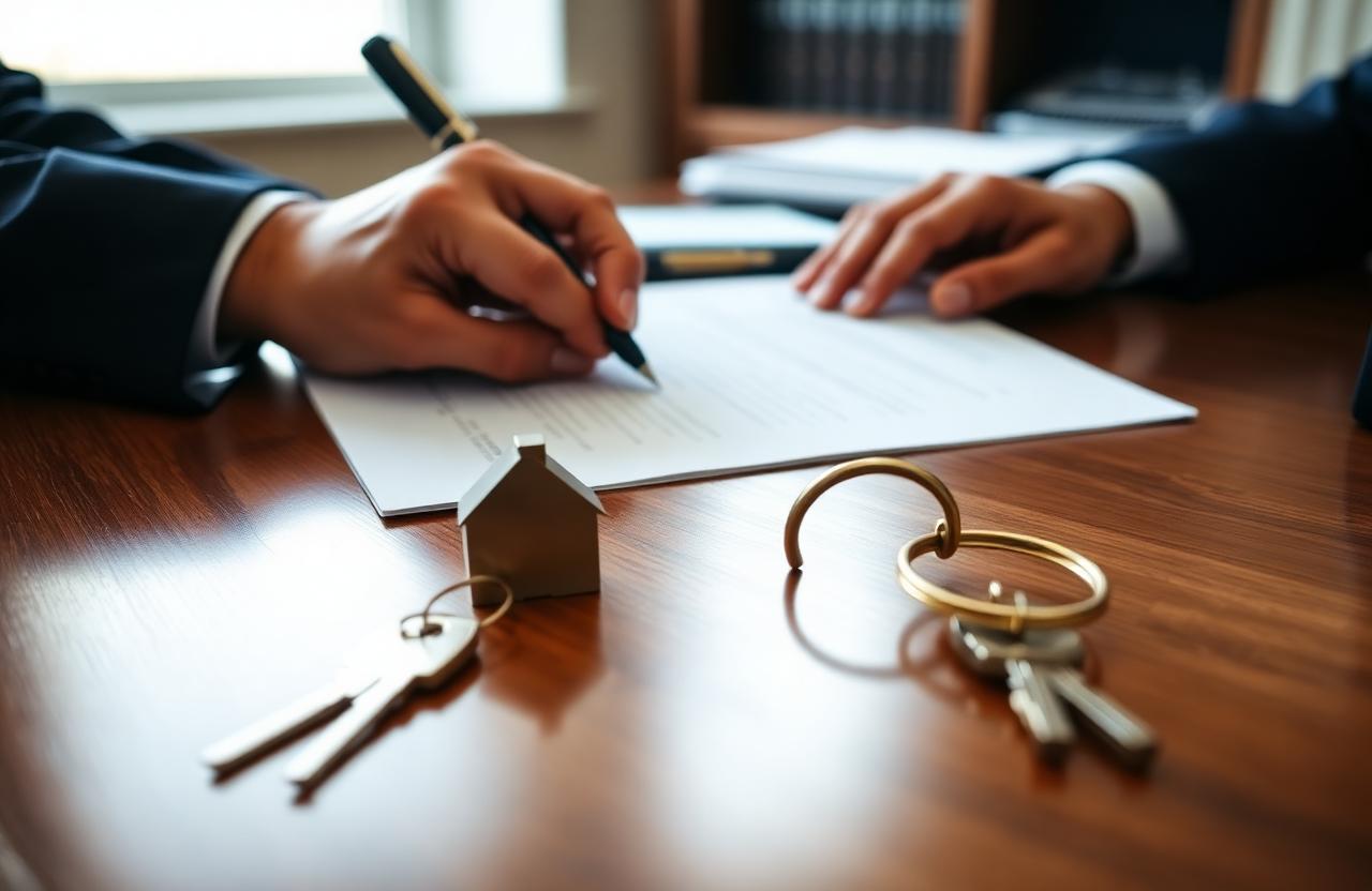 Closing documents and house keys